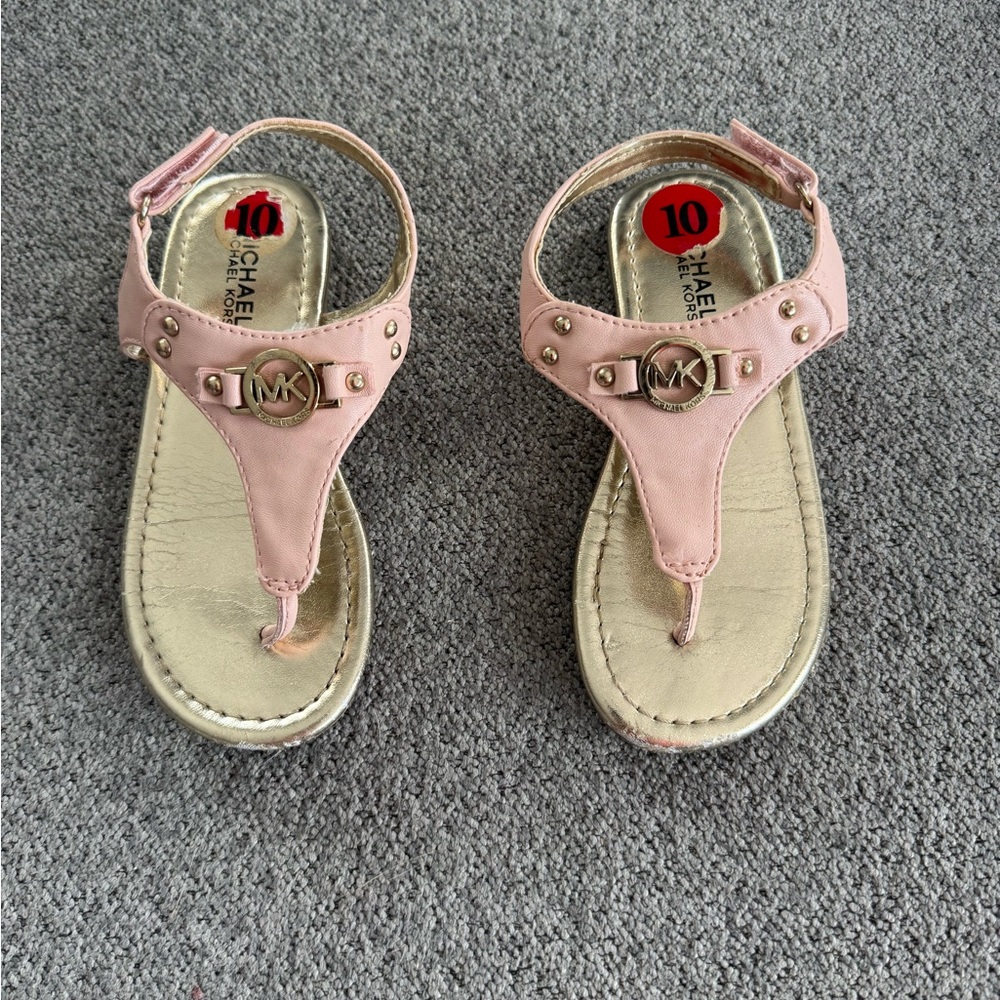 Michael Kors Blush and Metallic Sandals